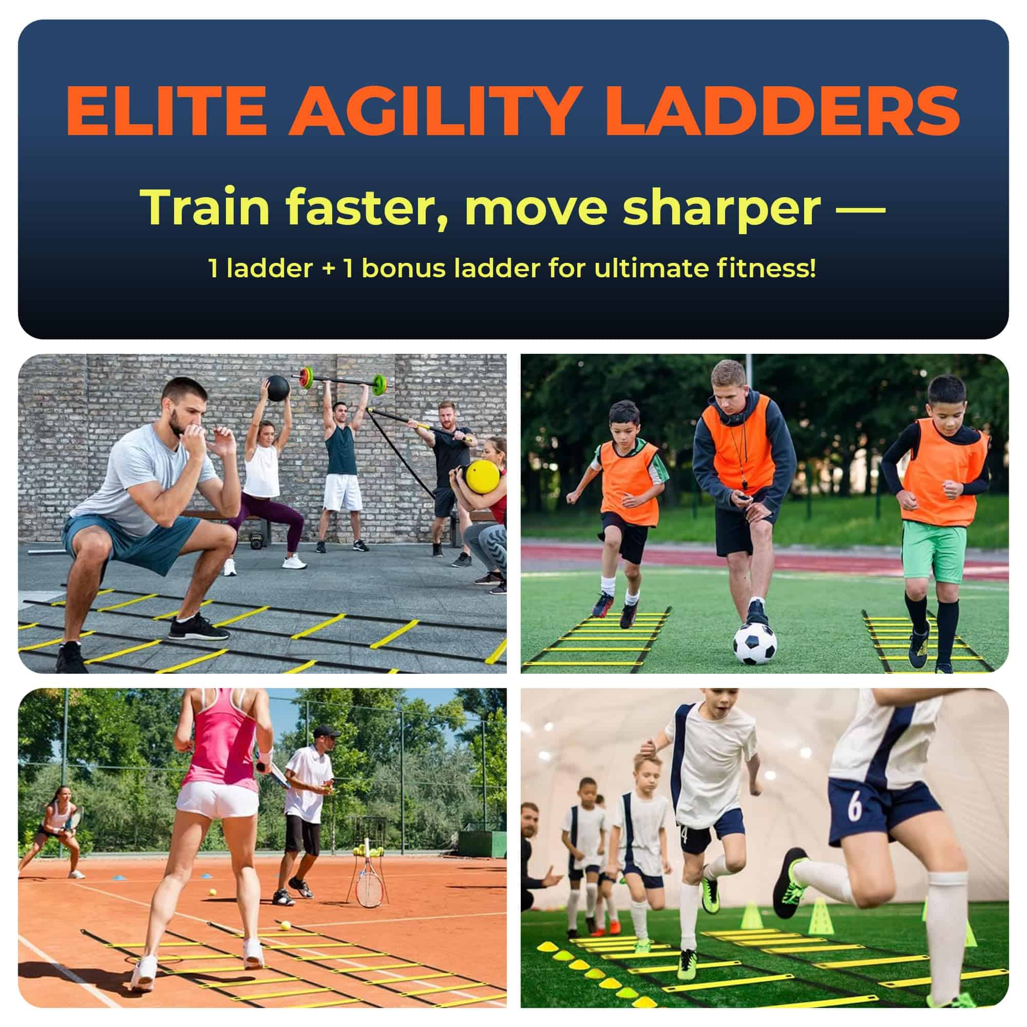 Set de Equipos de Entrenamiento de Velocidad -Negro, Amarill - Imagen 4