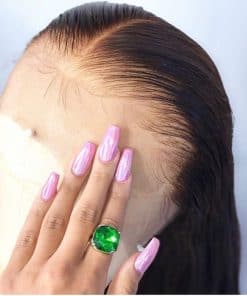 Cierre Frontal de Encaje Recto Brasileño Ángel PANDA 100%