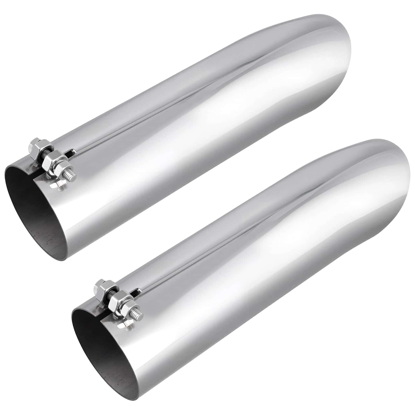 KOHAND 2Pack 2.25 Pulgadas Giro Abajo Escape Punta, Acero