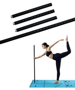 Bastón de yoga Huang Yunming de acero -Negro