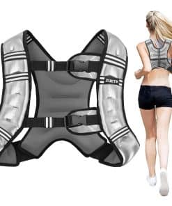 Chaleco con peso ZUETK, 6lb/8lb/12lb/16lb Chaleco con raya