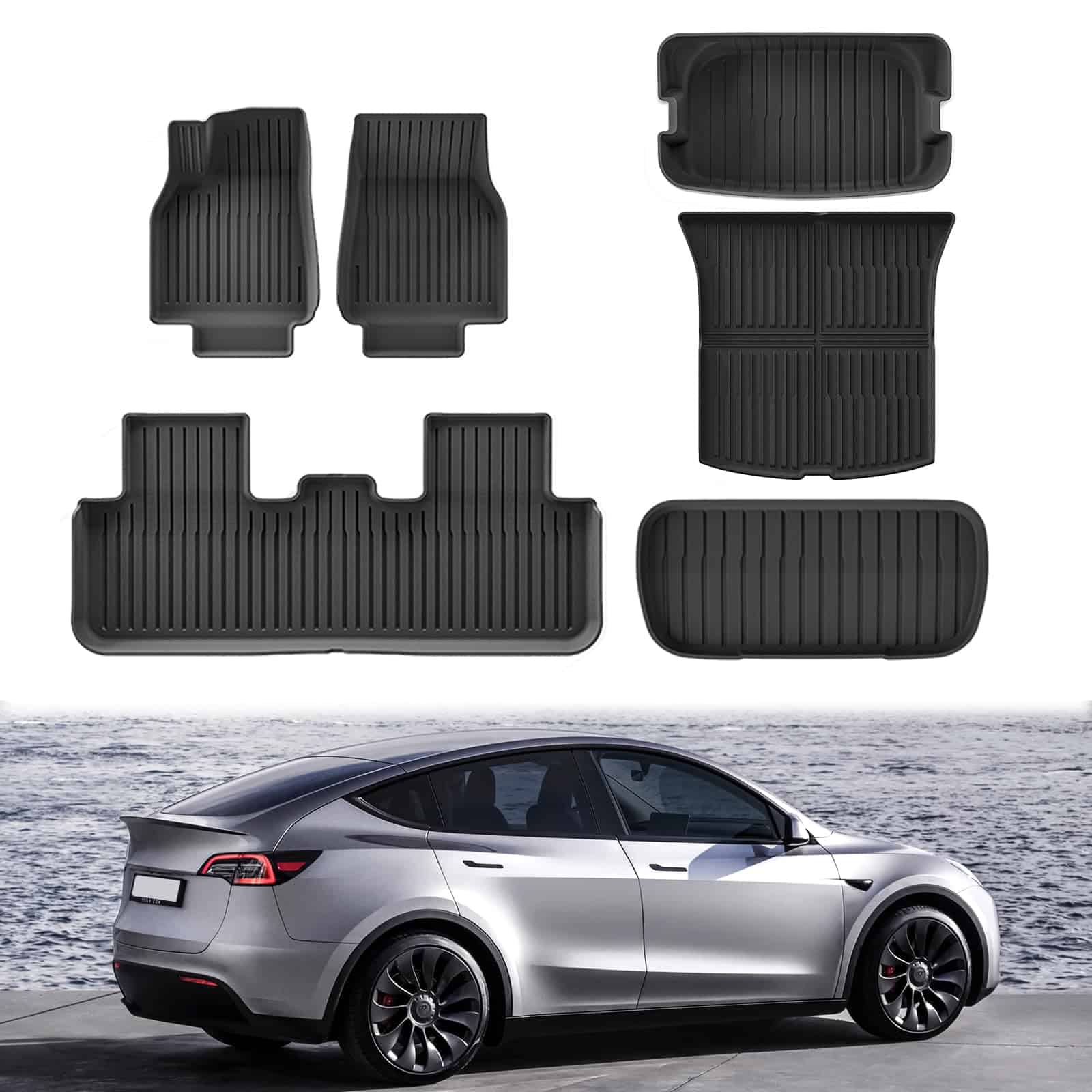 Juego de Tapetes y Protectores de Maletero para Tesla Model