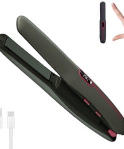 Plancha de Pelo Inalámbrica y Rizadora 2 en 1 Portátil