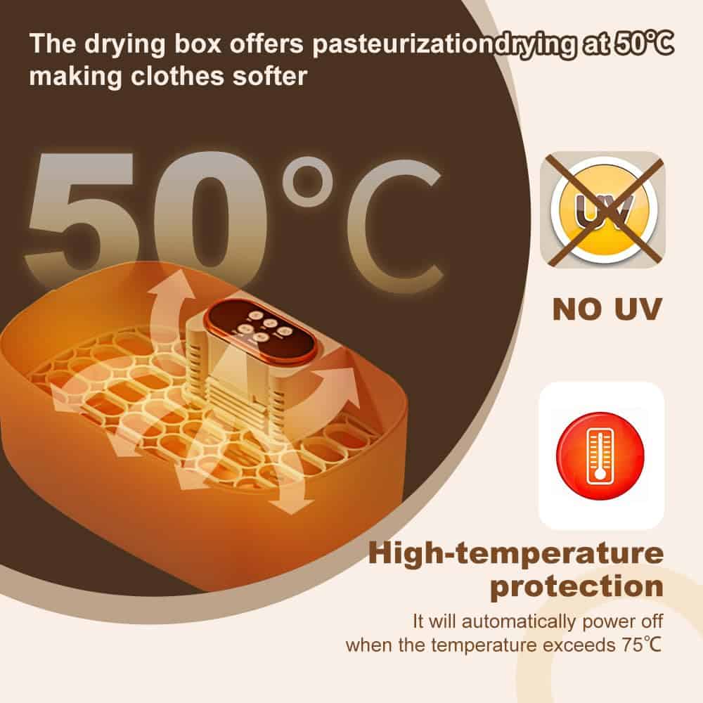 Secadora de Ropa Portátil SL Nevnmoe, Máquina de Cuidado de - Imagen 3