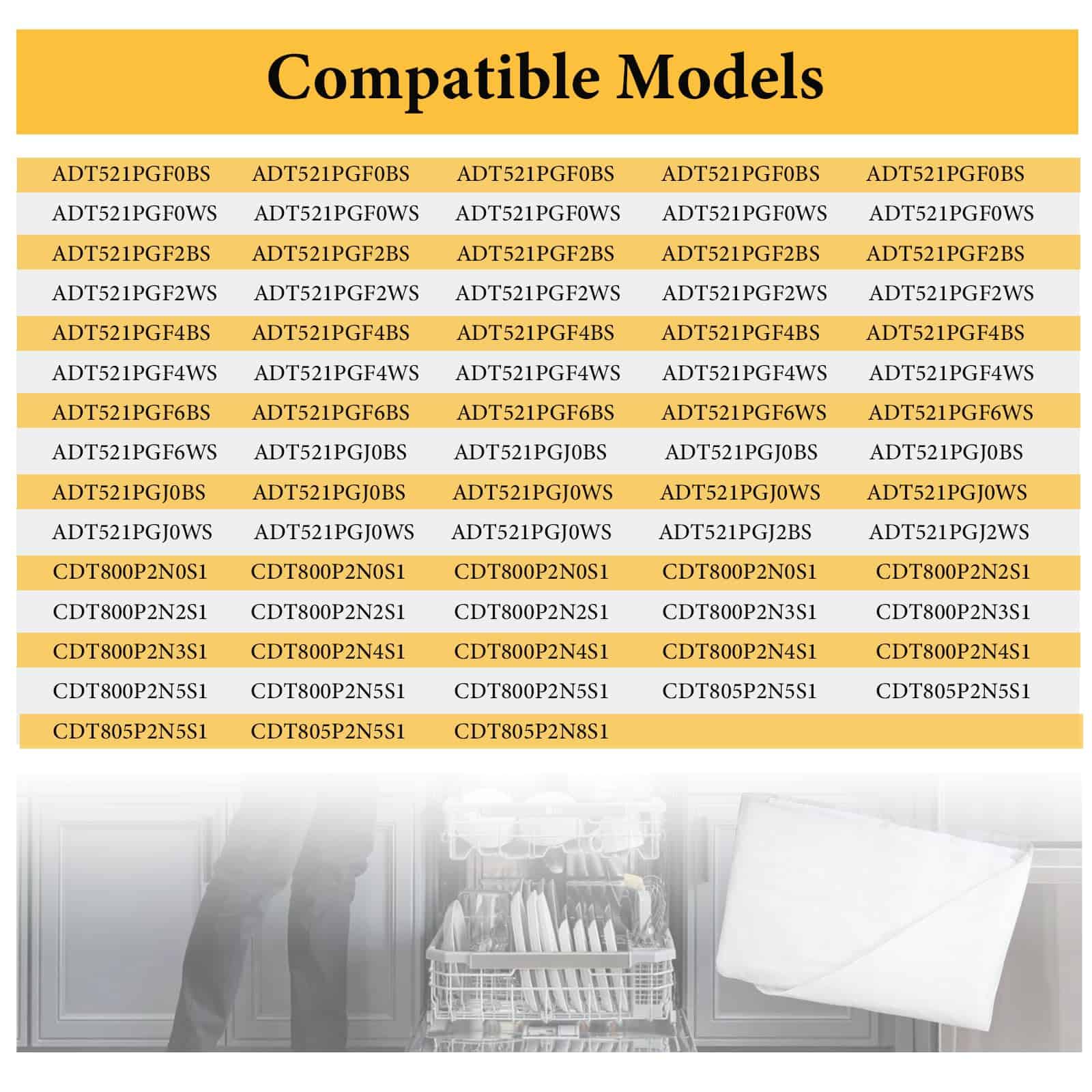 Manta Aislante para Lavavajillas WD30X28658 de Espesor - Imagen 6