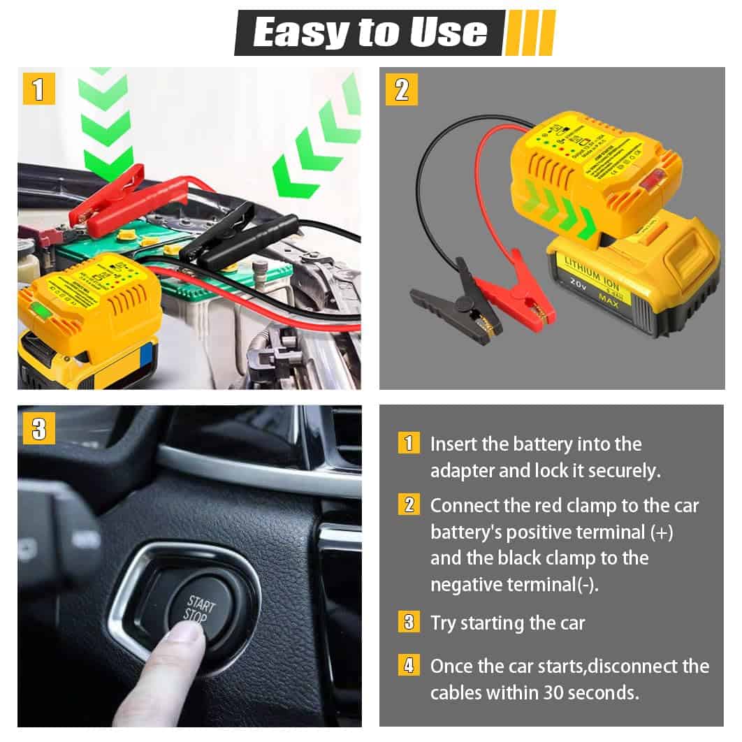 Adaptador de arrancador para coche JJFX 12V Ajuste para - Imagen 10