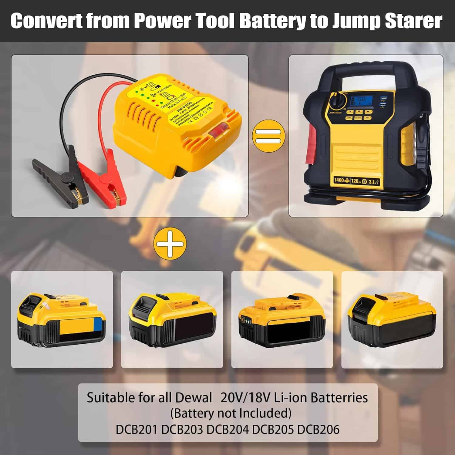 Adaptador de arrancador para coche JJFX 12V Ajuste para - Imagen 4