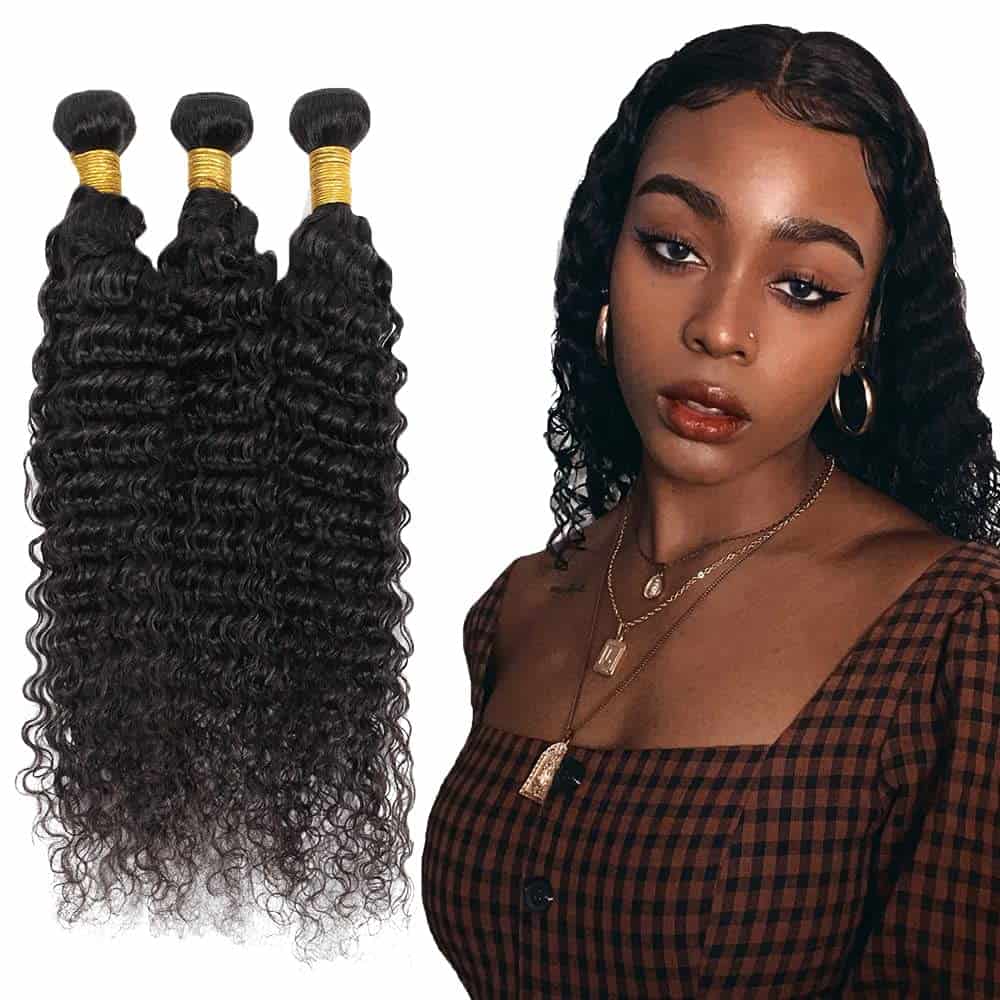Paquetes de Cabello Humano Ondulado Profundo de 22 24 26