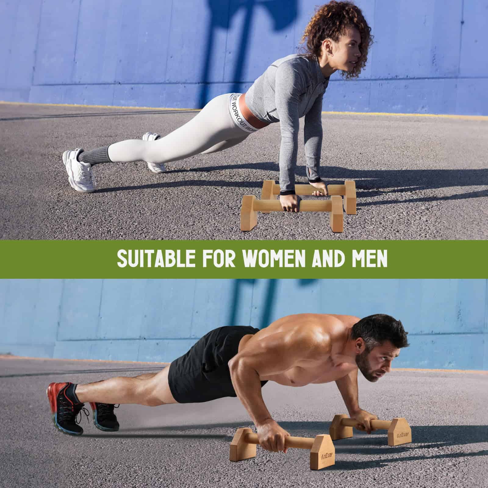 Soportes para Flexiones AnExer de 40CM con Base - Imagen 8