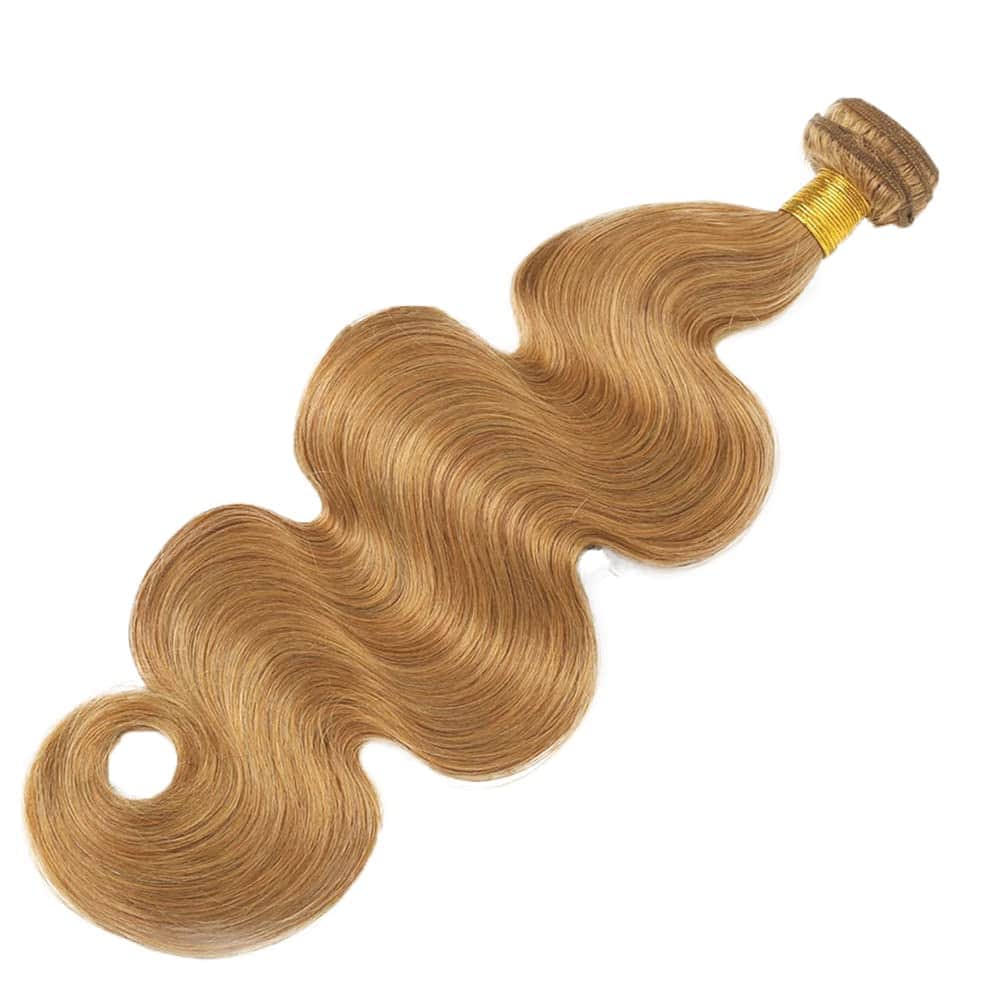 #27 Honey Blonde Bundles Cuerpo Onda Cabello Humano 28 - Imagen 7