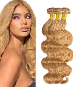 #27 Mechones de Cabello Humano Ondulado Cuerpo 26 28 30