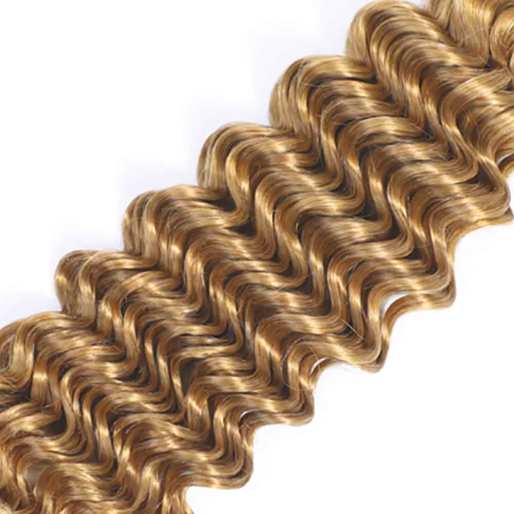 #27 Mechones de Cabello Humano Ondulado Profundo 22 22 22 - Imagen 6