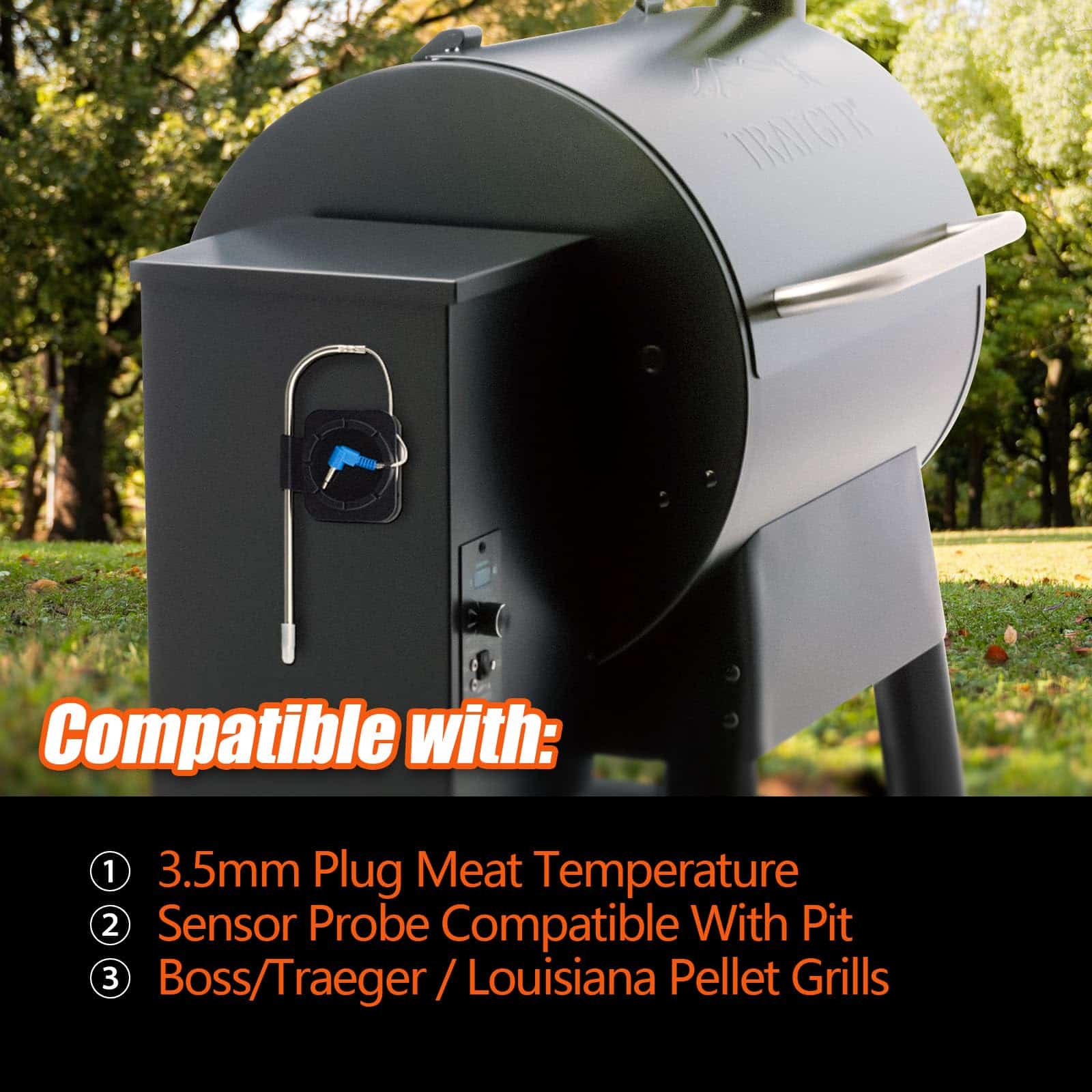 2 Pack Sonda de Temperatura para Carne con Conector de - Imagen 7