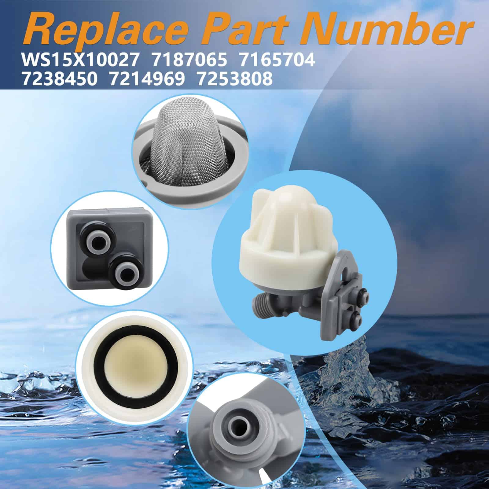 RUHUALIFE Boquilla de suavizador de agua y conjunto de - Imagen 4