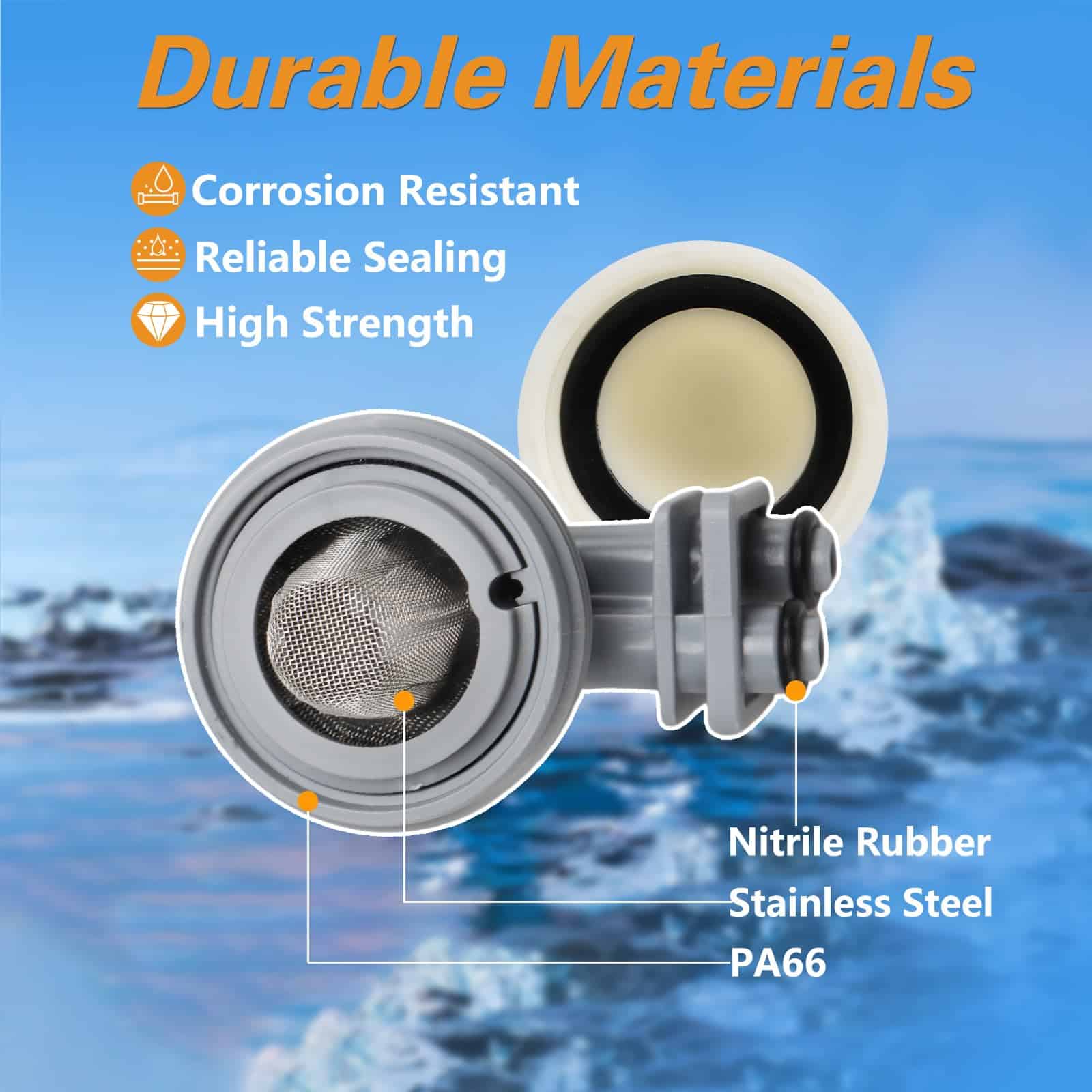 RUHUALIFE Boquilla de suavizador de agua y conjunto de - Imagen 3