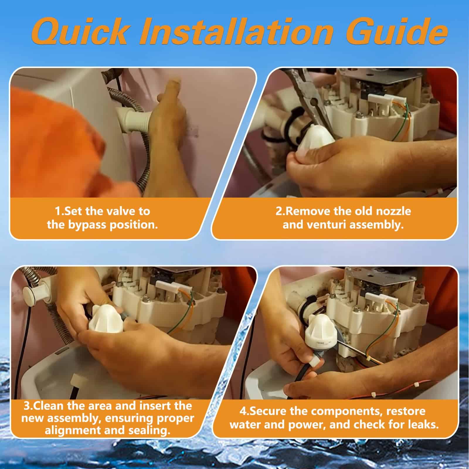 RUHUALIFE Boquilla de suavizador de agua y conjunto de - Imagen 6