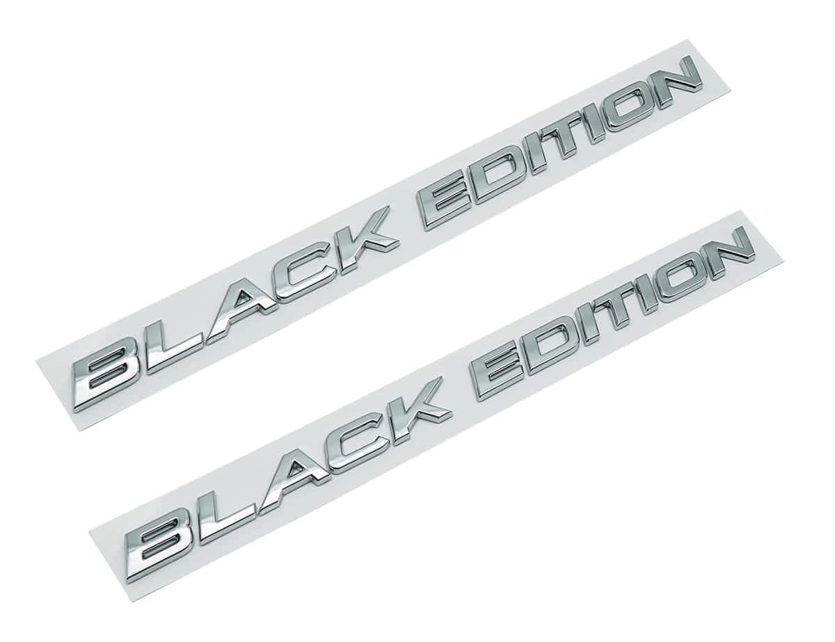 Emblema de letras Black Edition de repuesto para coche
