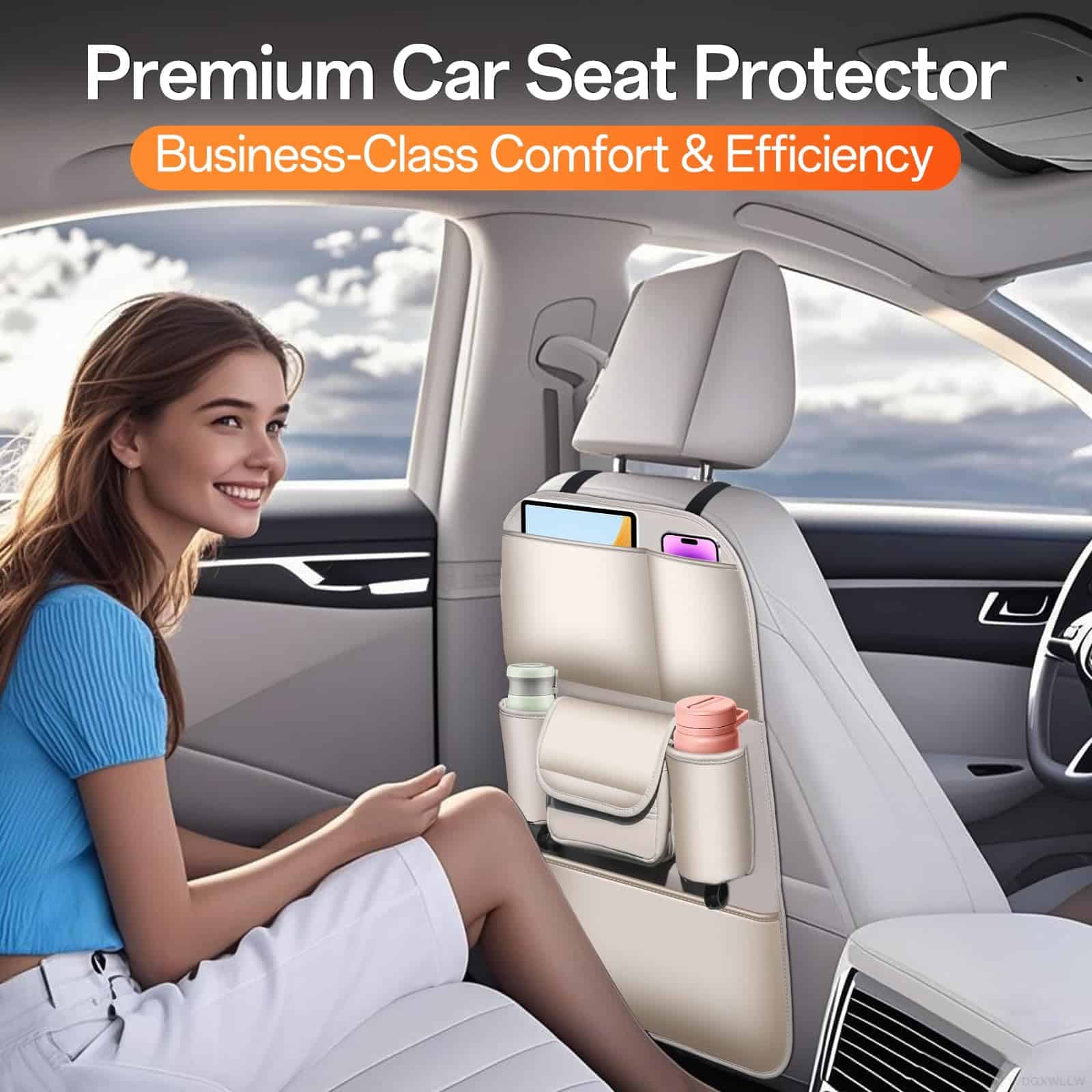 Organizador de Asiento Trasero de Cuero DGXWLLW Kick Mats - Imagen 6