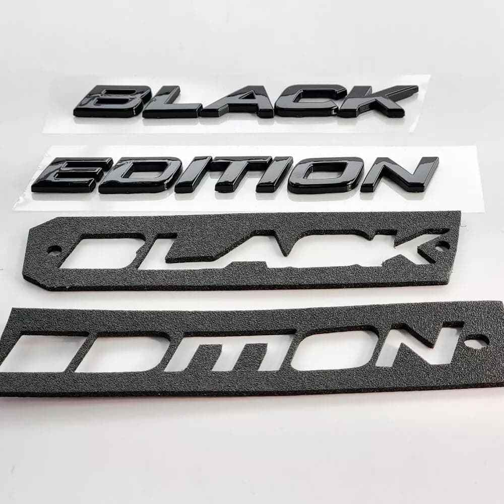 Emblema de letras edición Black Edition de 2 piezas para - Imagen 5