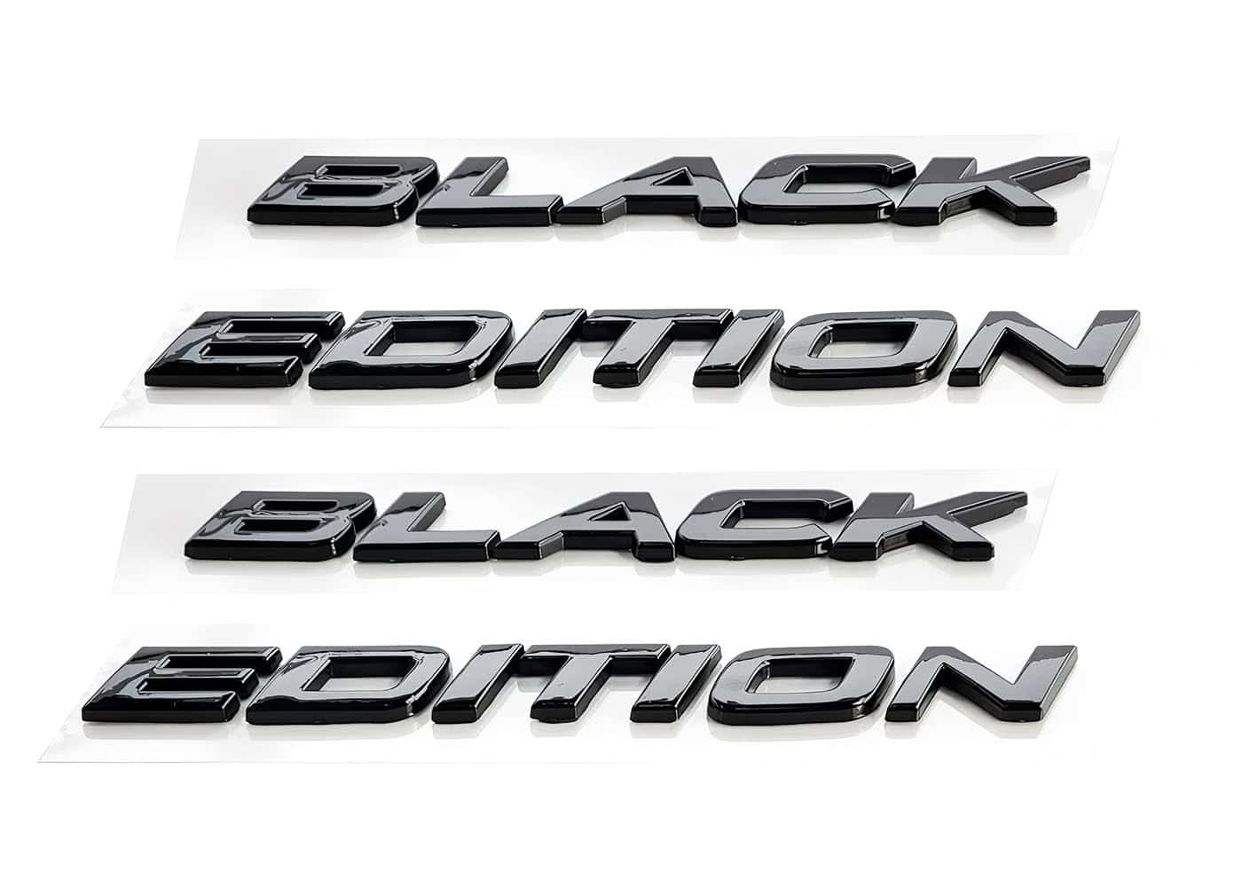 Emblema de letras edición Black Edition de 2 piezas para
