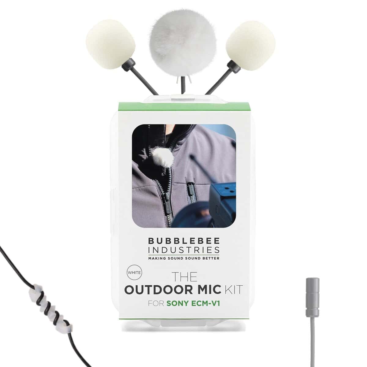 Kit de protección contra el viento para micrófono de solapa