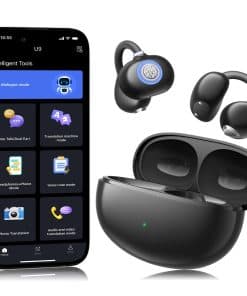 Auriculares inalámbricos AMINY, 2 en 1 Bluetooth 5.4 y