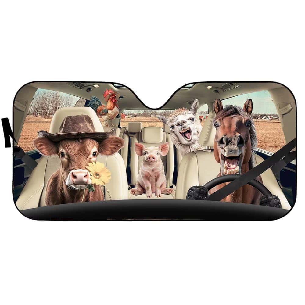 Parasol para parabrisas de coche plegable con divertidos - Imagen 4