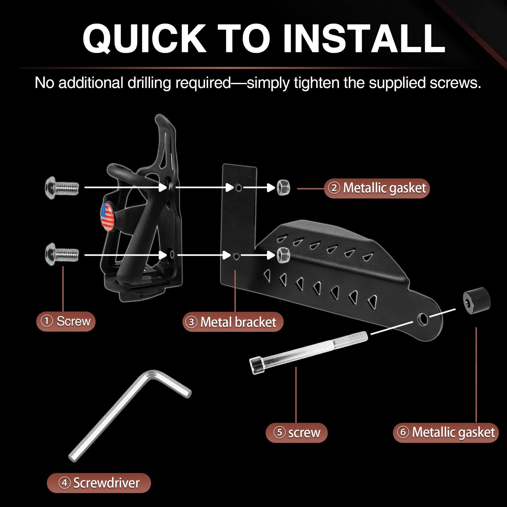 2pcs Soporte para Vaso Ajustable para Can-Am Spyder Lado - Imagen 4