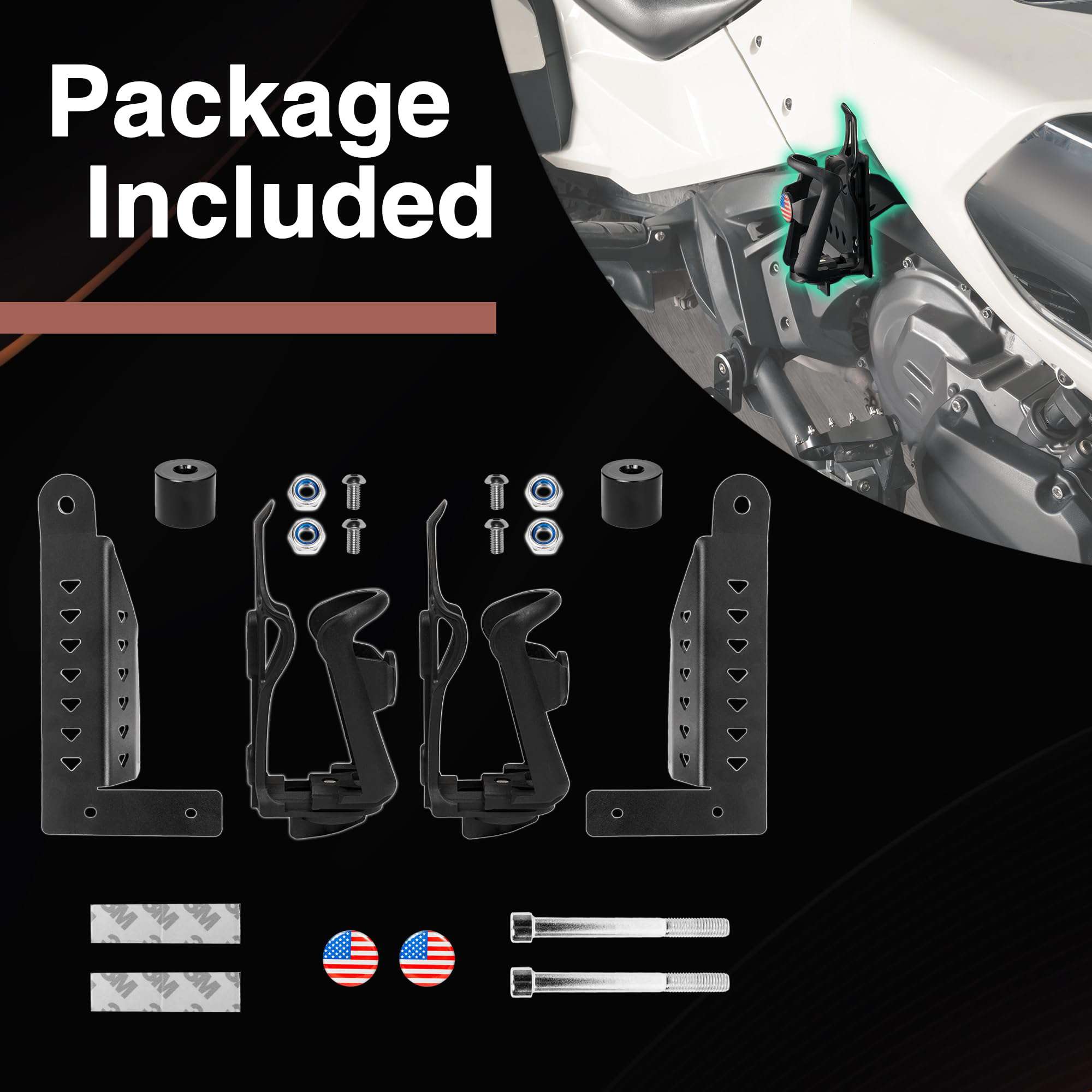 2pcs Soporte para Vaso Ajustable para Can-Am Spyder Lado - Imagen 7