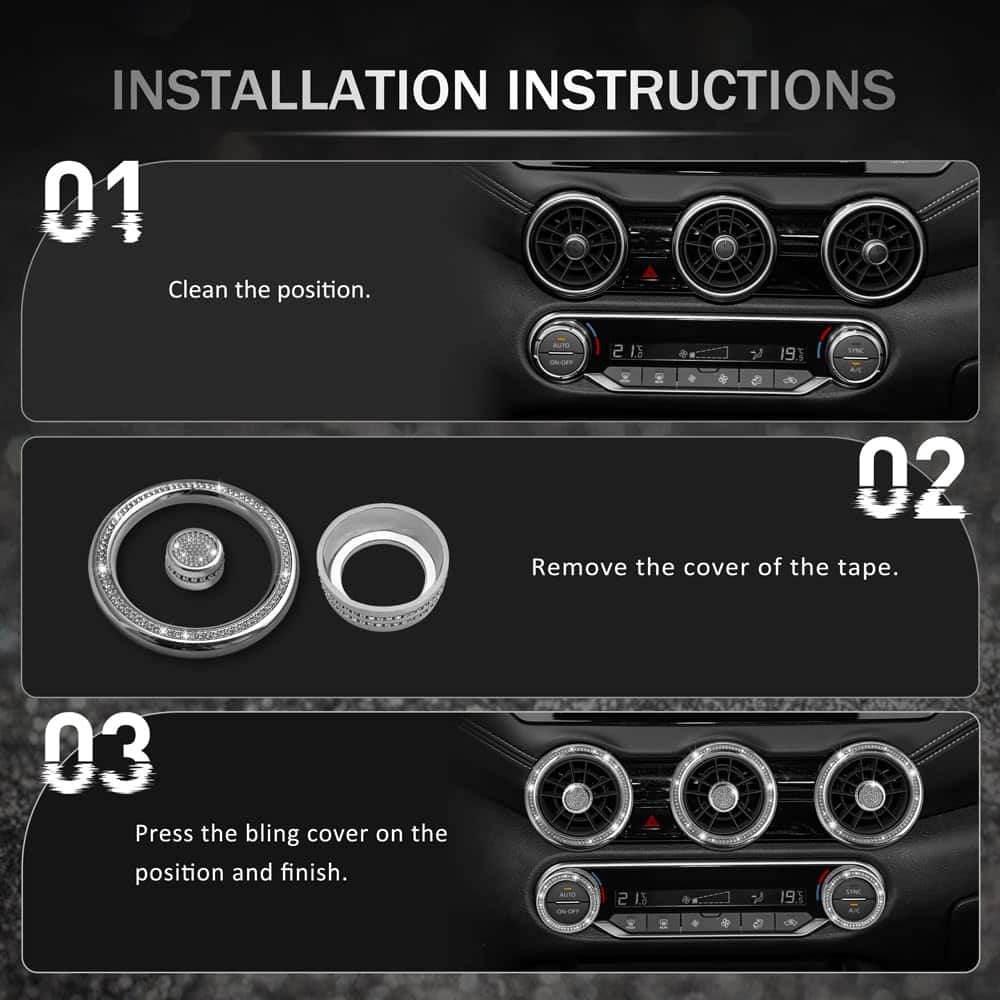 Accesorios de vehículo para Nissan Sentra S SR SV Bling - Imagen 7