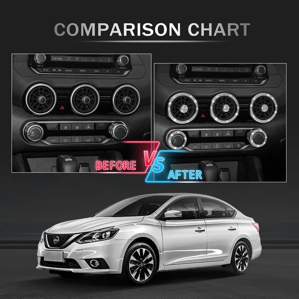 Accesorios de vehículo para Nissan Sentra S SR SV Bling - Imagen 3