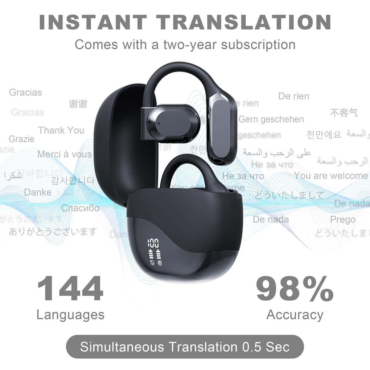 Audífonos Traductores con Inteligencia Artificial, - Imagen 9