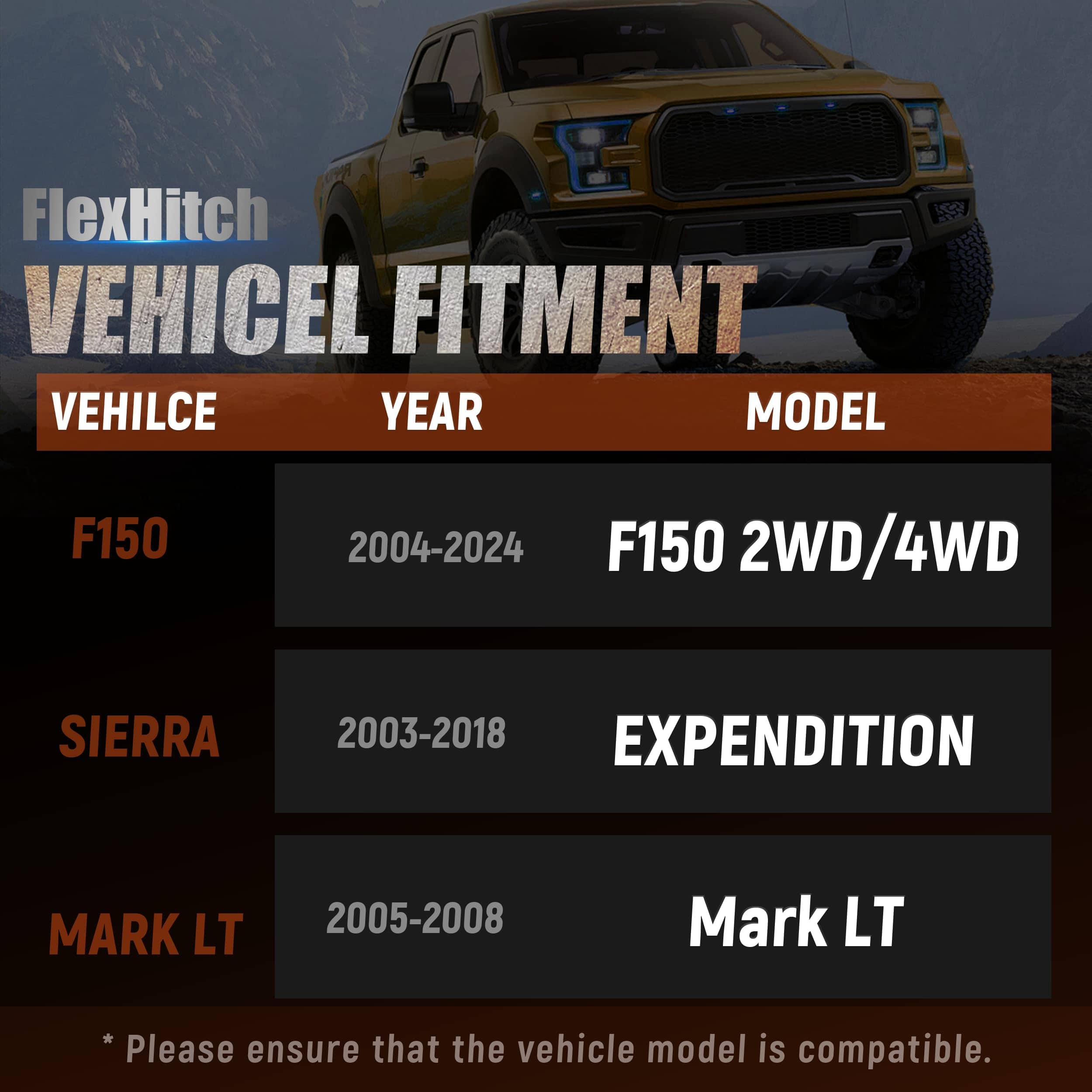 Kit de Elevación Delantero FlexHitch de 3" para 2004-2024 - Imagen 3