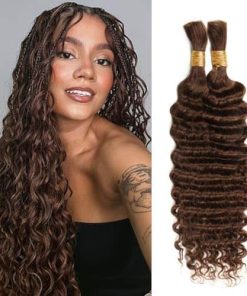 Cabello de Trenzado Humano 18 Pulgadas 100g Color Marrón