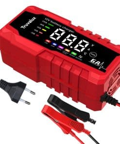 Cargador de batería TRUVALUX 12V 6 Amp, Cargador de batería