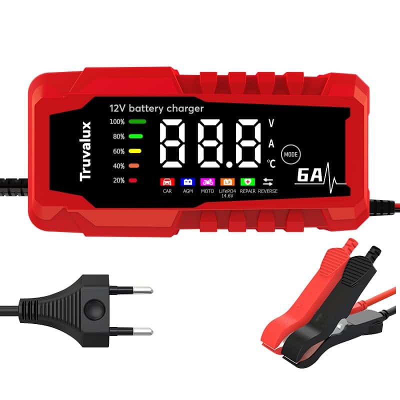 Cargador de batería TRUVALUX 12V 6 Amp, Cargador de batería - Imagen 3