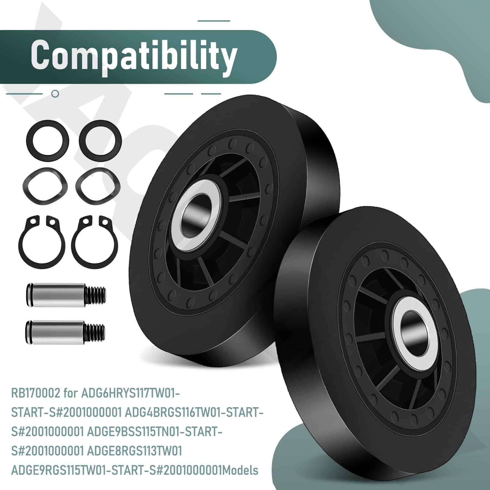 Kit de Reconstrucción de Secadora RB170002 y Juego de Polea - Imagen 6