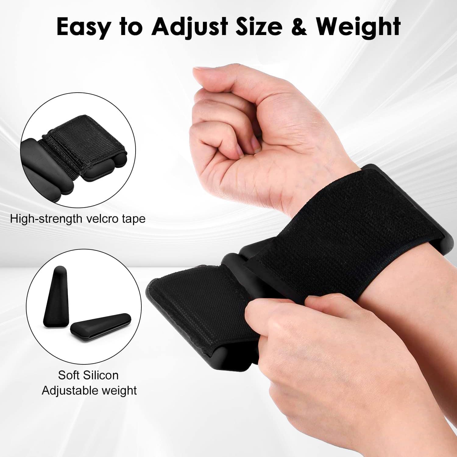 Bandas de Peso para Muñecas y Tobillos, 2 PCS Ajustables - Imagen 4