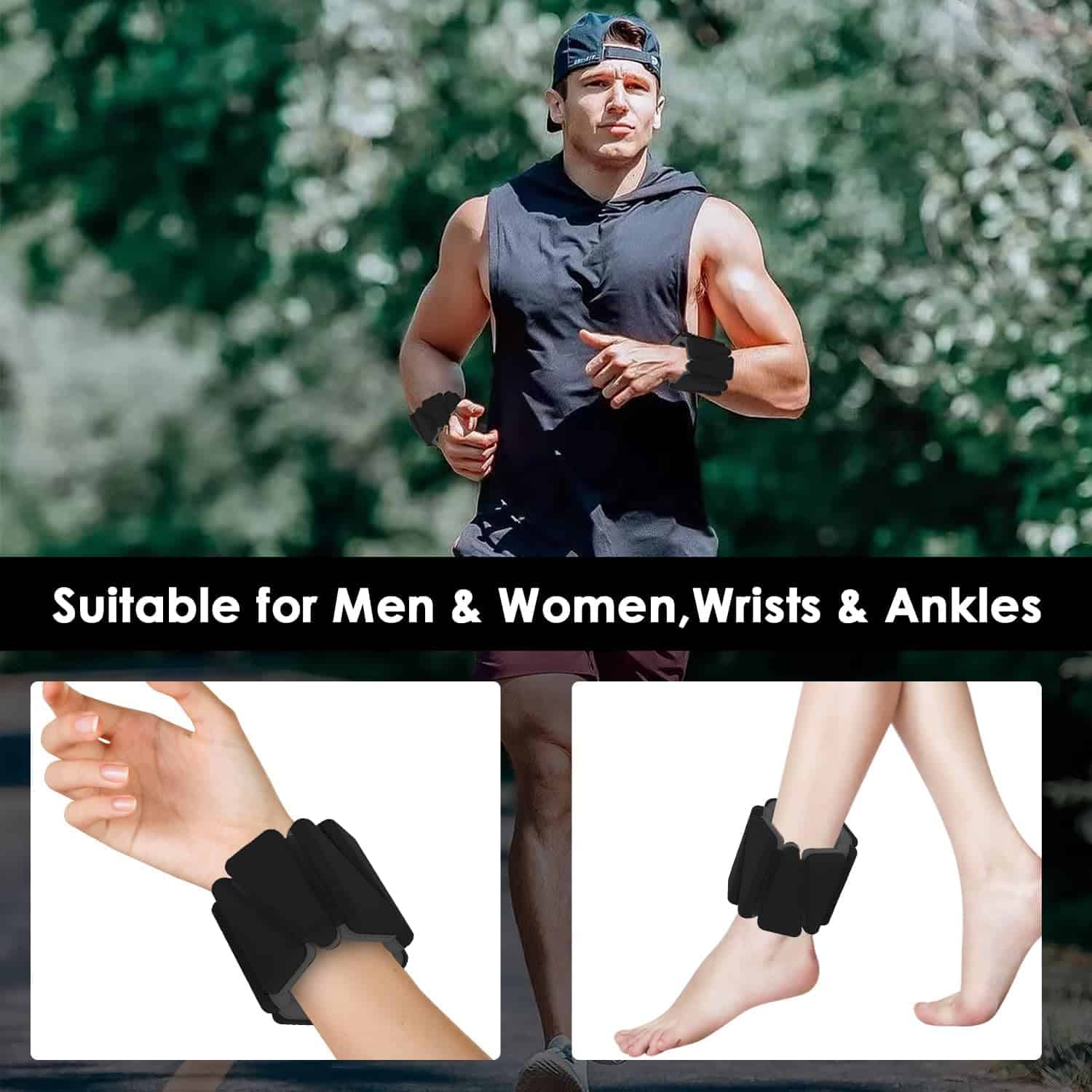 Bandas de Peso para Muñecas y Tobillos, 2 PCS Ajustables - Imagen 6