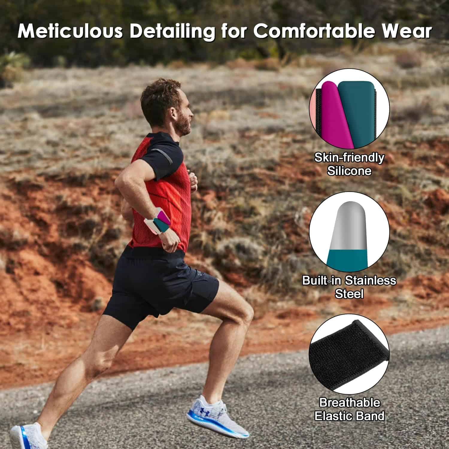 Pesas de muñeca y tobillo, 2 PCS Bandas -Multicolor - Imagen 6