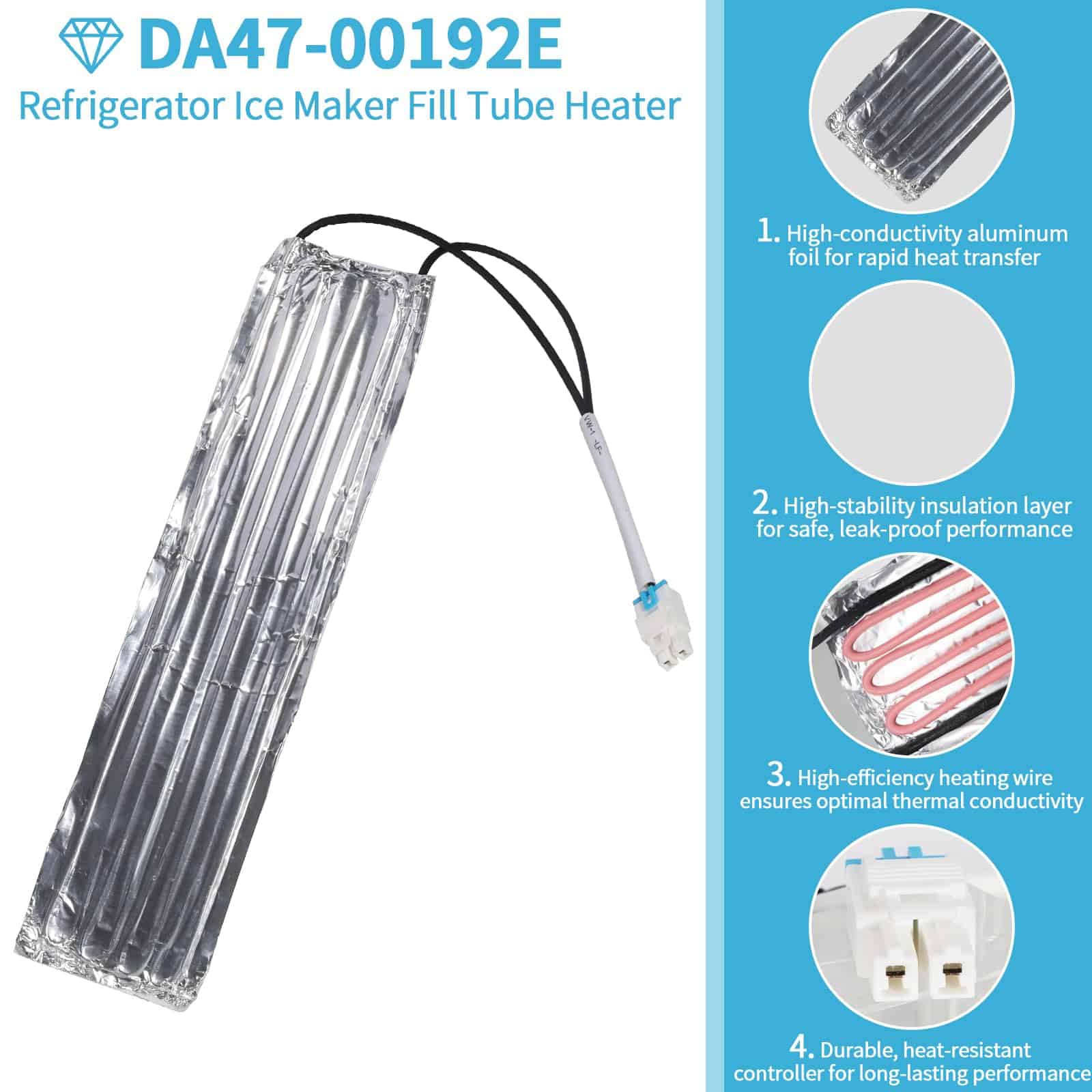 DA47-00192E Calentador de Tubo de Llenado de Fabricador de - Imagen 3