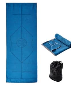 Tapete de yoga RYTMAT con líneas de -Azul Oscuro