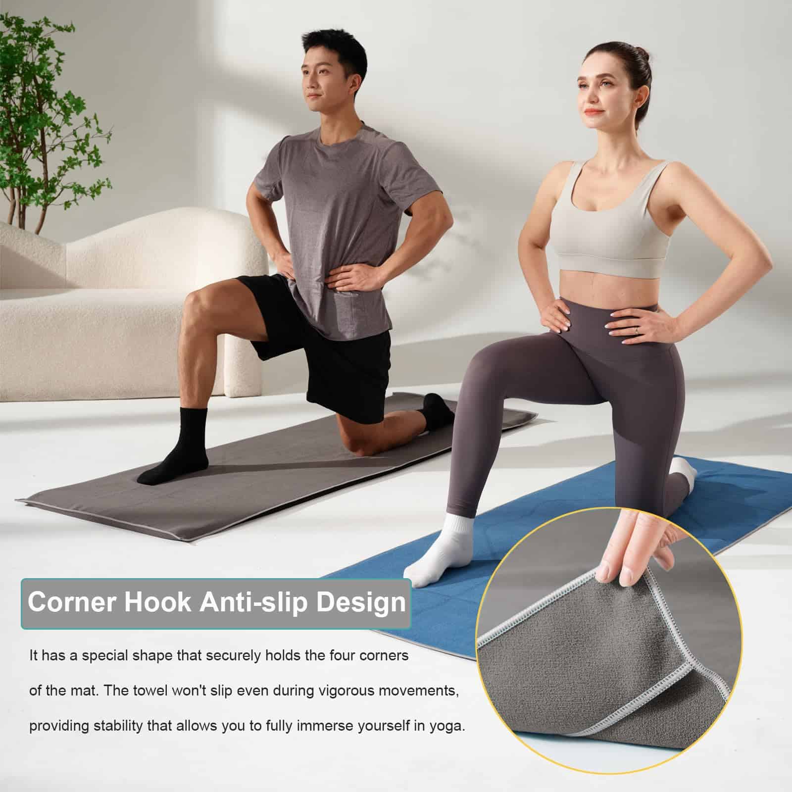 Tapete de Yoga RYTMAT con líneas de -Gris Oscuro - Imagen 7