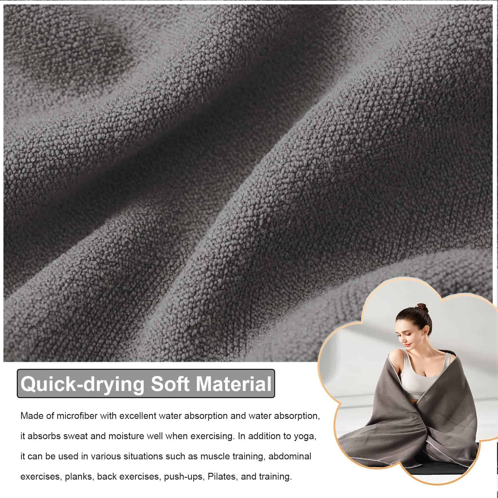 Tapete de Yoga RYTMAT con líneas de -Gris Oscuro - Imagen 6