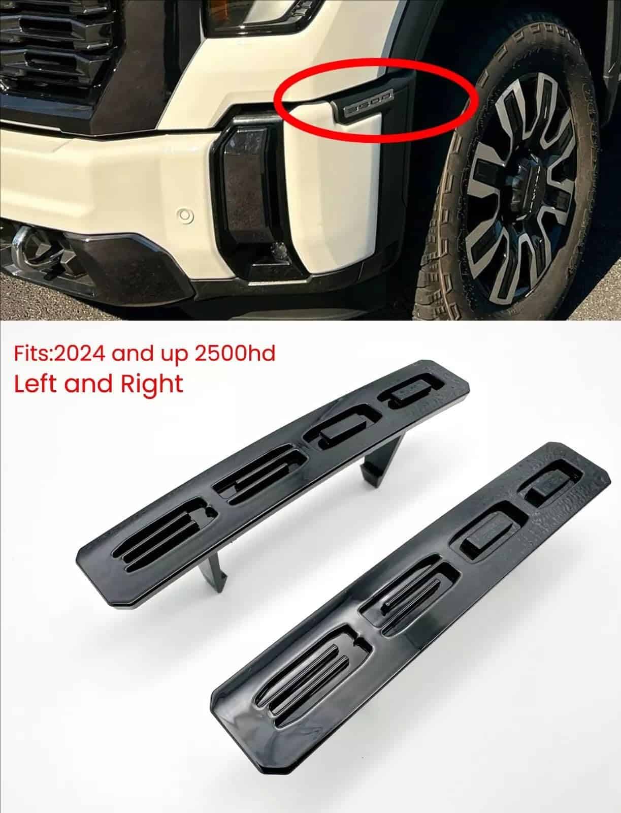 Emblemas de Parachoques Delantero Personalizados 2Pcs 3500 - Imagen 3