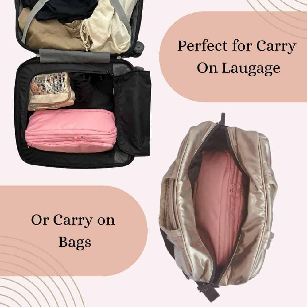 Bolsa de Viaje de Maquillaje Cacheri All in One con - Imagen 8