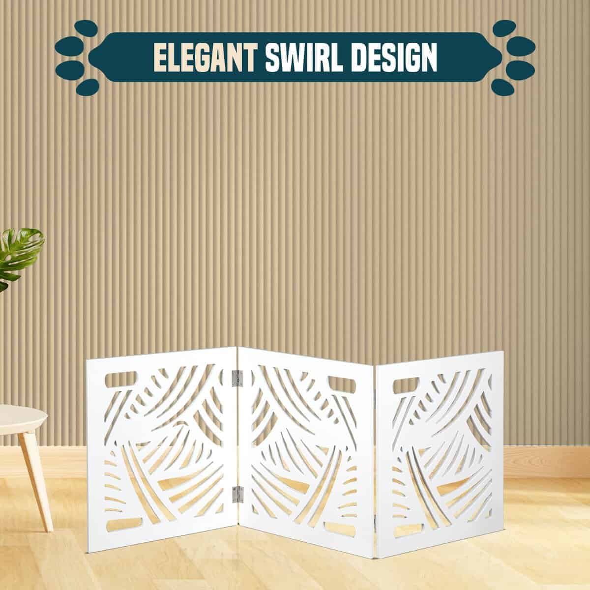 Barrera de Perro Independiente Expandible de Madera - Imagen 7