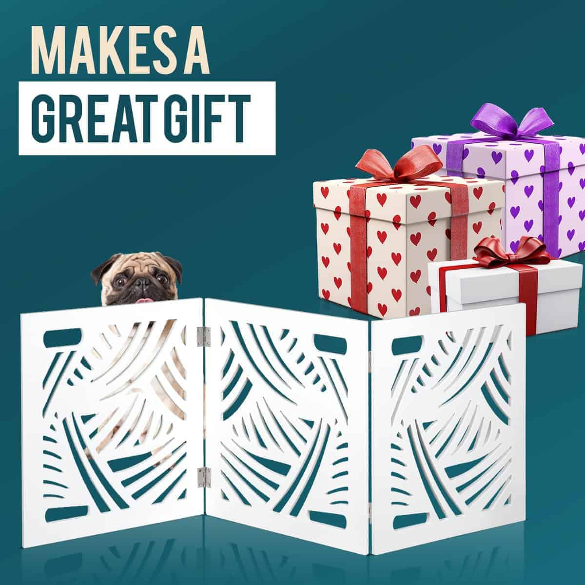 Barrera de Perro Independiente Expandible de Madera - Imagen 9