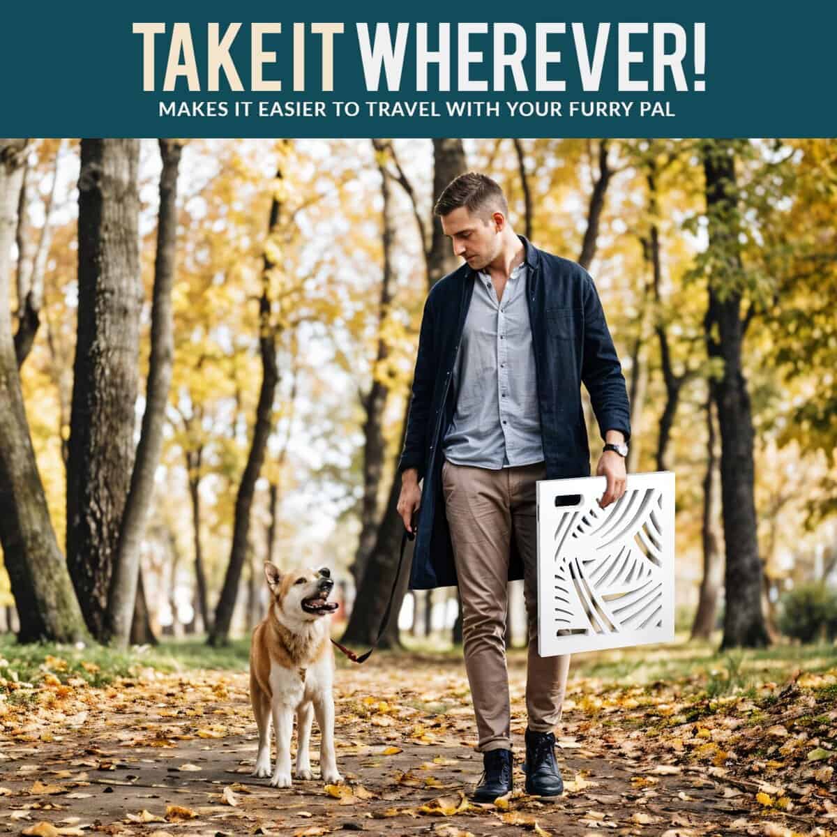 Barrera de Perro Independiente Expandible de Madera - Imagen 8