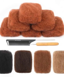 Cabello Humano DAIXI Afro Kinkys Bulk, 50 Gramos Rizado